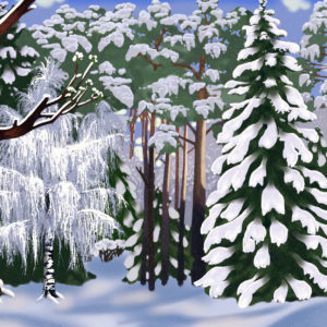 Pielikums Mežs ziemā