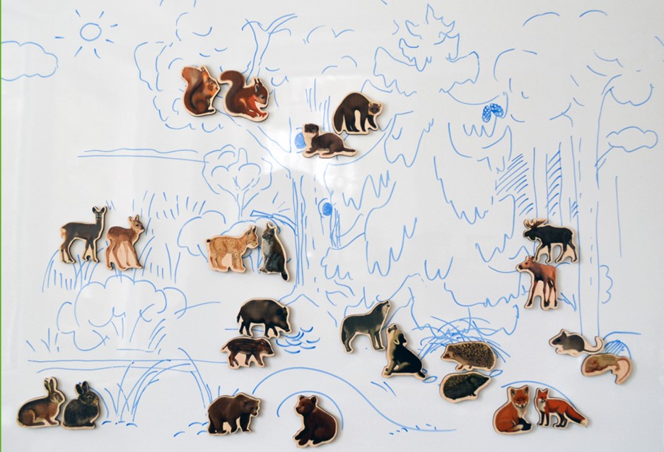 Mazais dabas spēļu komplekts Zīdītāju mazuļi. 
Komplektā ietilpst 13 dzīvnieku figūras.